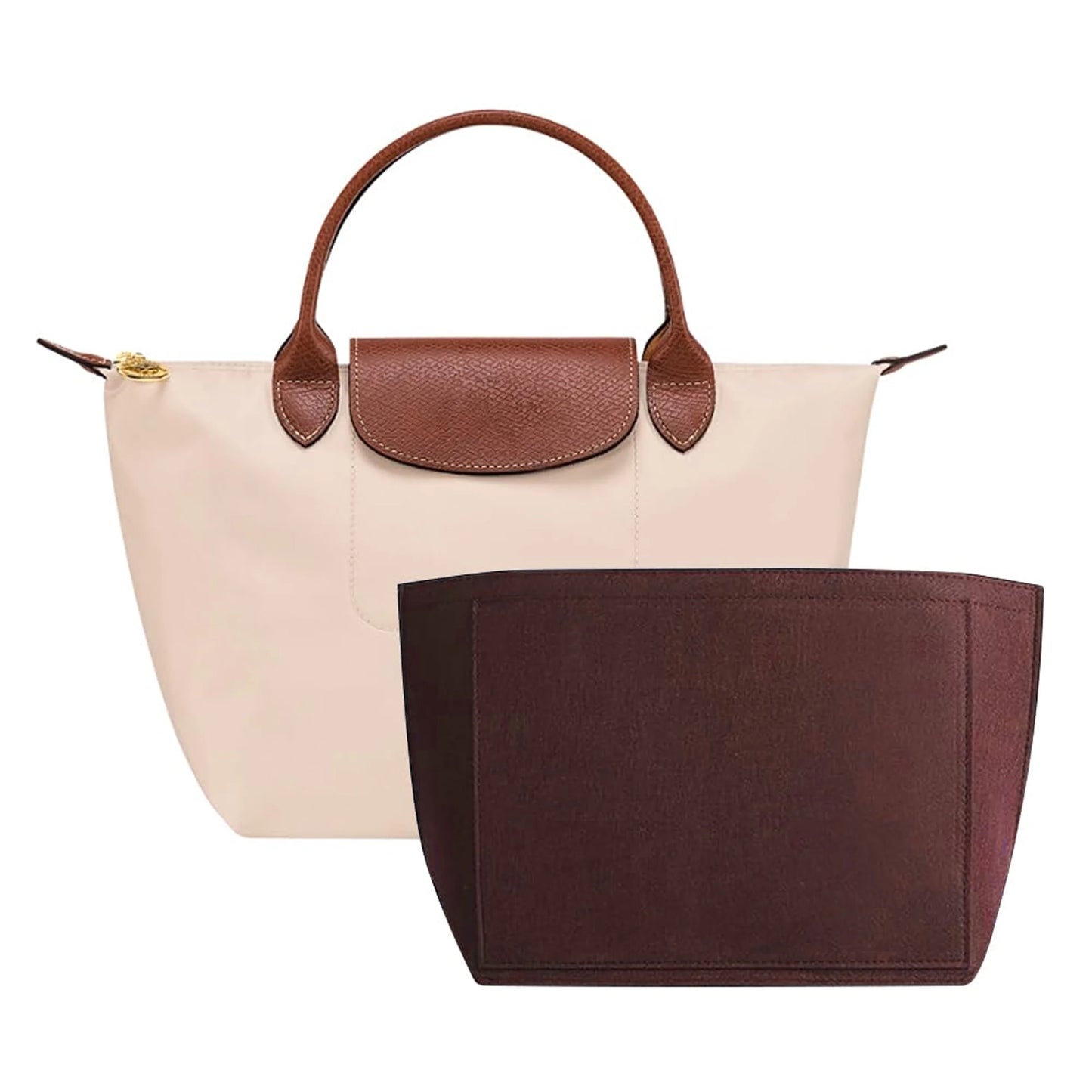 Felt Bag Organizer Insert — Compatible with Longchamp Le Pliage (Small, Medium, Large)