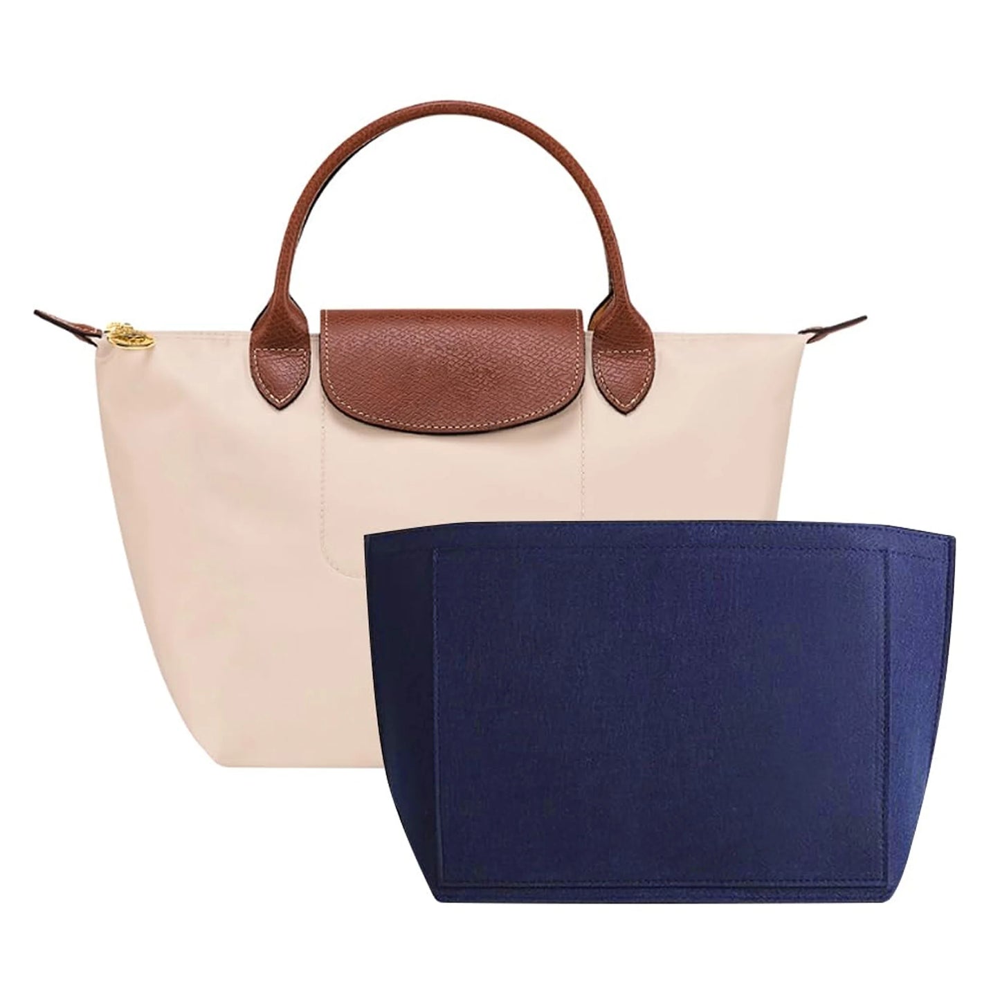 Felt Bag Organizer Insert — Compatible with Longchamp Le Pliage (Small, Medium, Large)