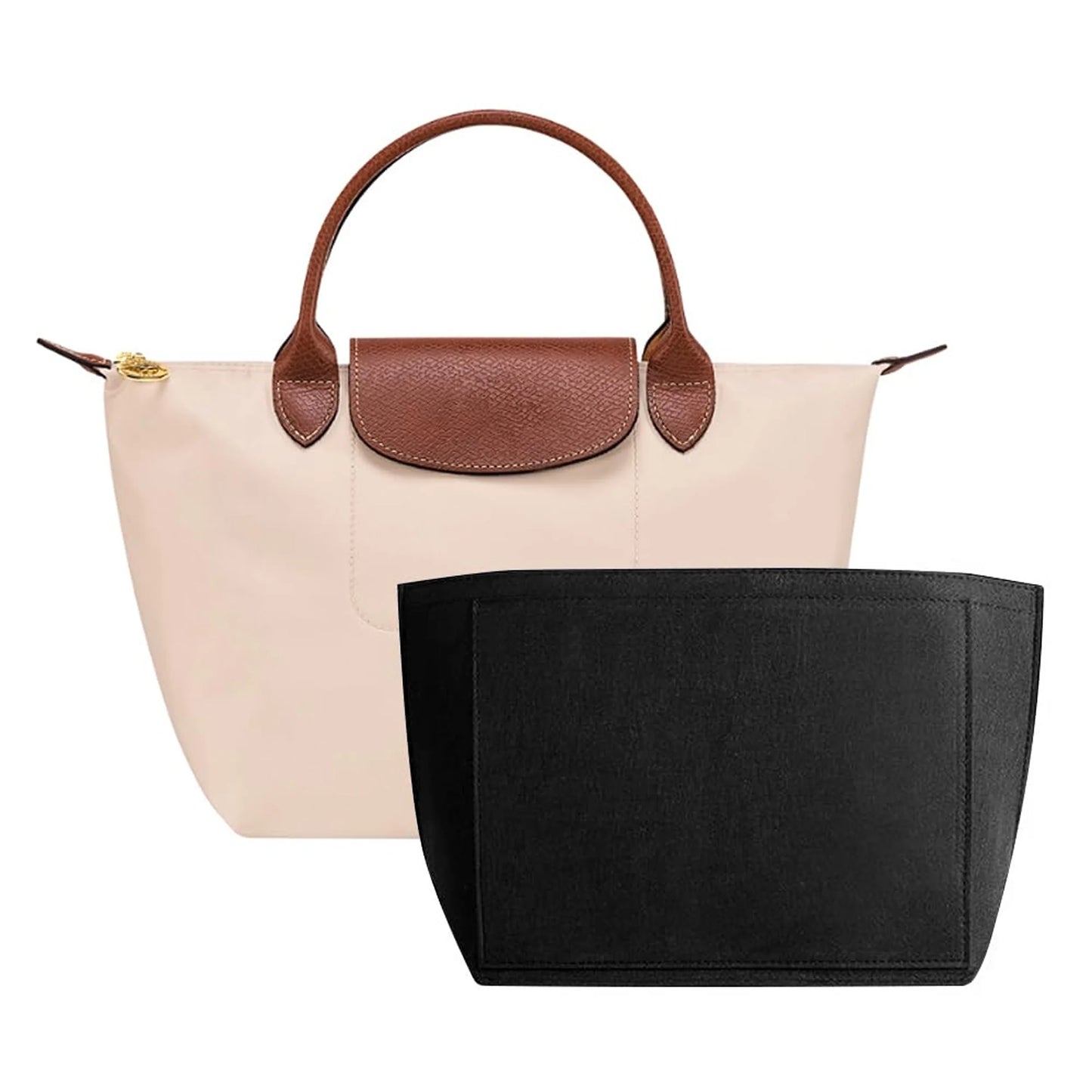 Felt Bag Organizer Insert — Compatible with Longchamp Le Pliage (Small, Medium, Large)