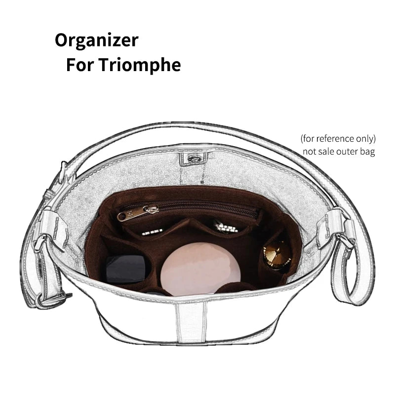 Celine Triomphe Bucket Organizer Insert — Custom Fit (S & M) | Inside The Bag Milano