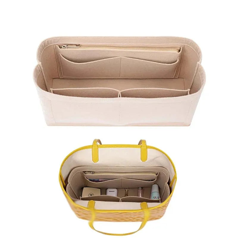 Felt Bag Organizer Insert — Compatible with Goyard St Louis Tote (PM, GM)