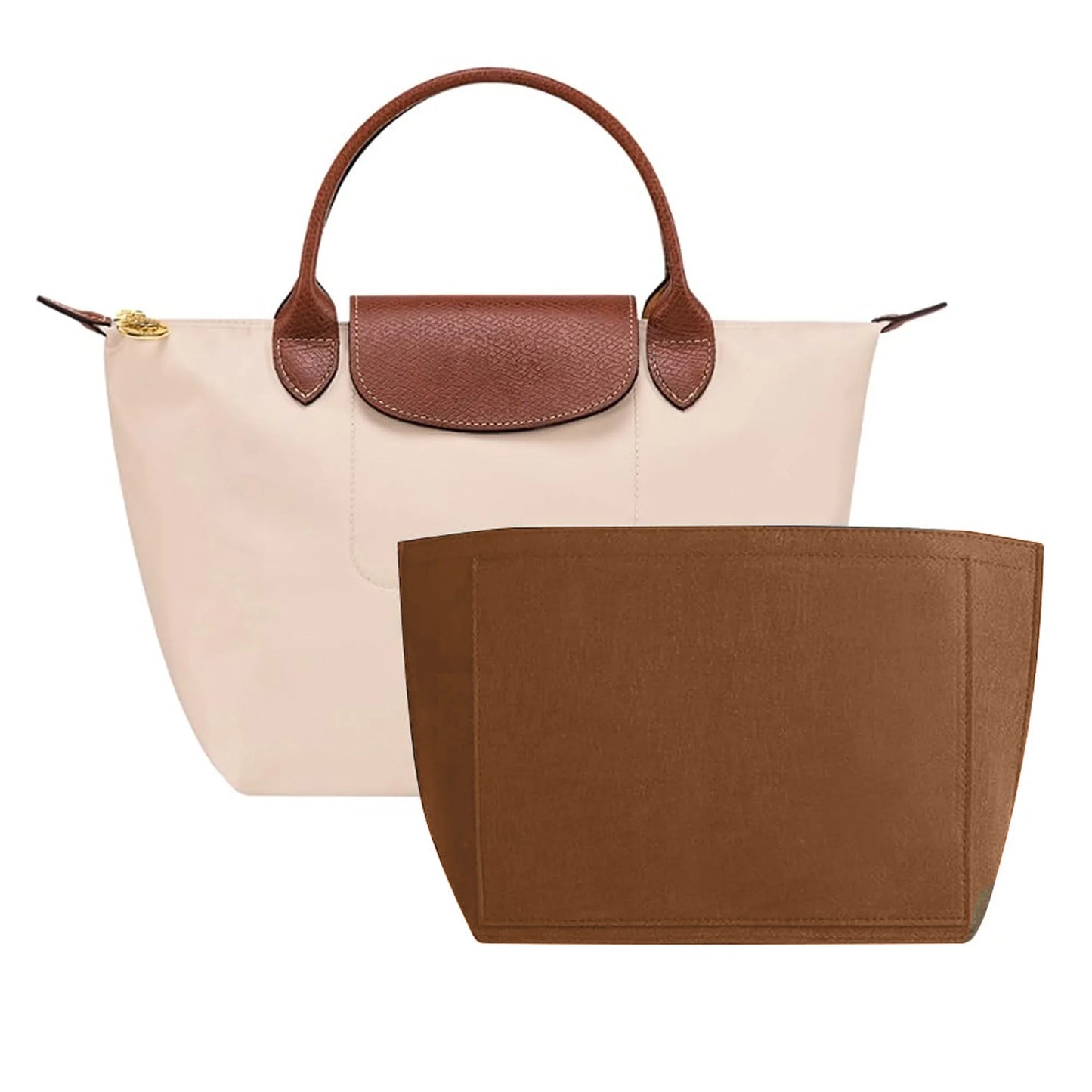 Felt Bag Organizer Insert — Compatible with Longchamp Le Pliage (Small, Medium, Large)