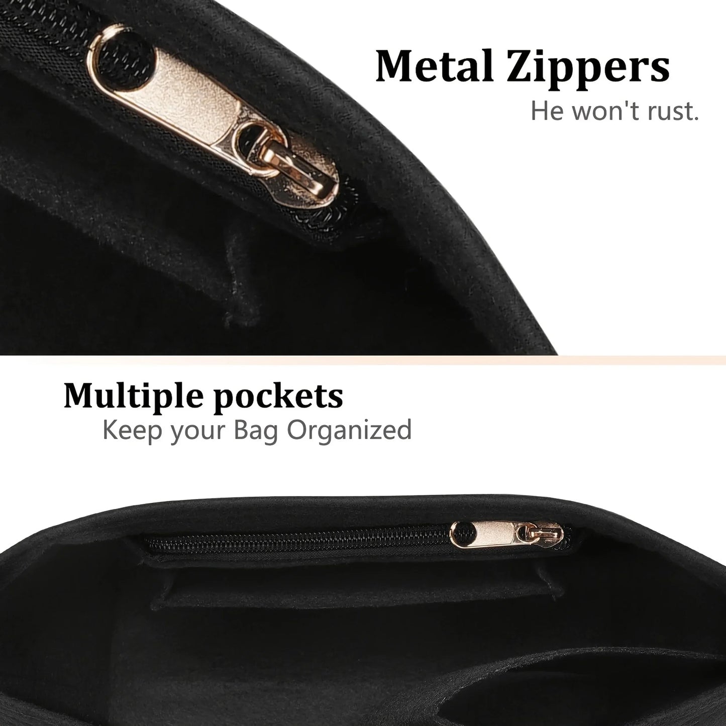 Felt Bag Organizer Insert — Compatible with Longchamp Le Pliage (Small, Medium, Large)